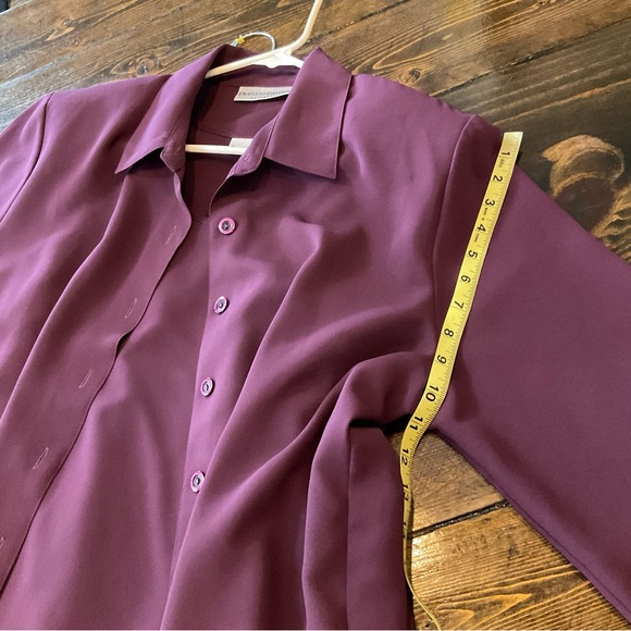 Elegant Burgundy Women's 3 Piece Pantsuit - Picture 5 of 16